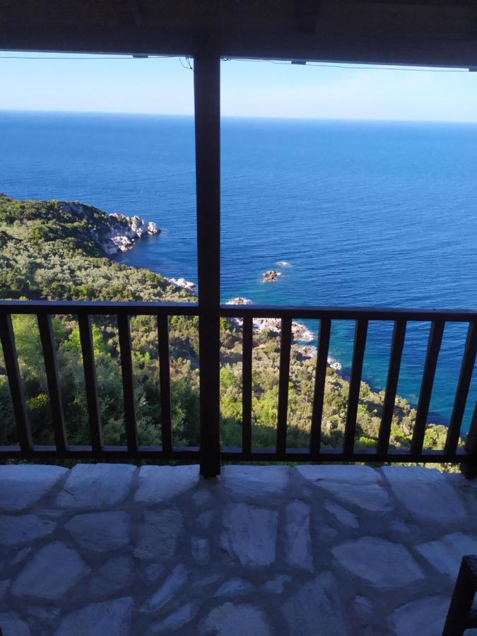 Triple Studio Room With The Most Beatifull View In Mylopotamos Cangaráda Kültér fotó